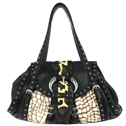 Christian Dior * Black Savana Chic Bag Handbag