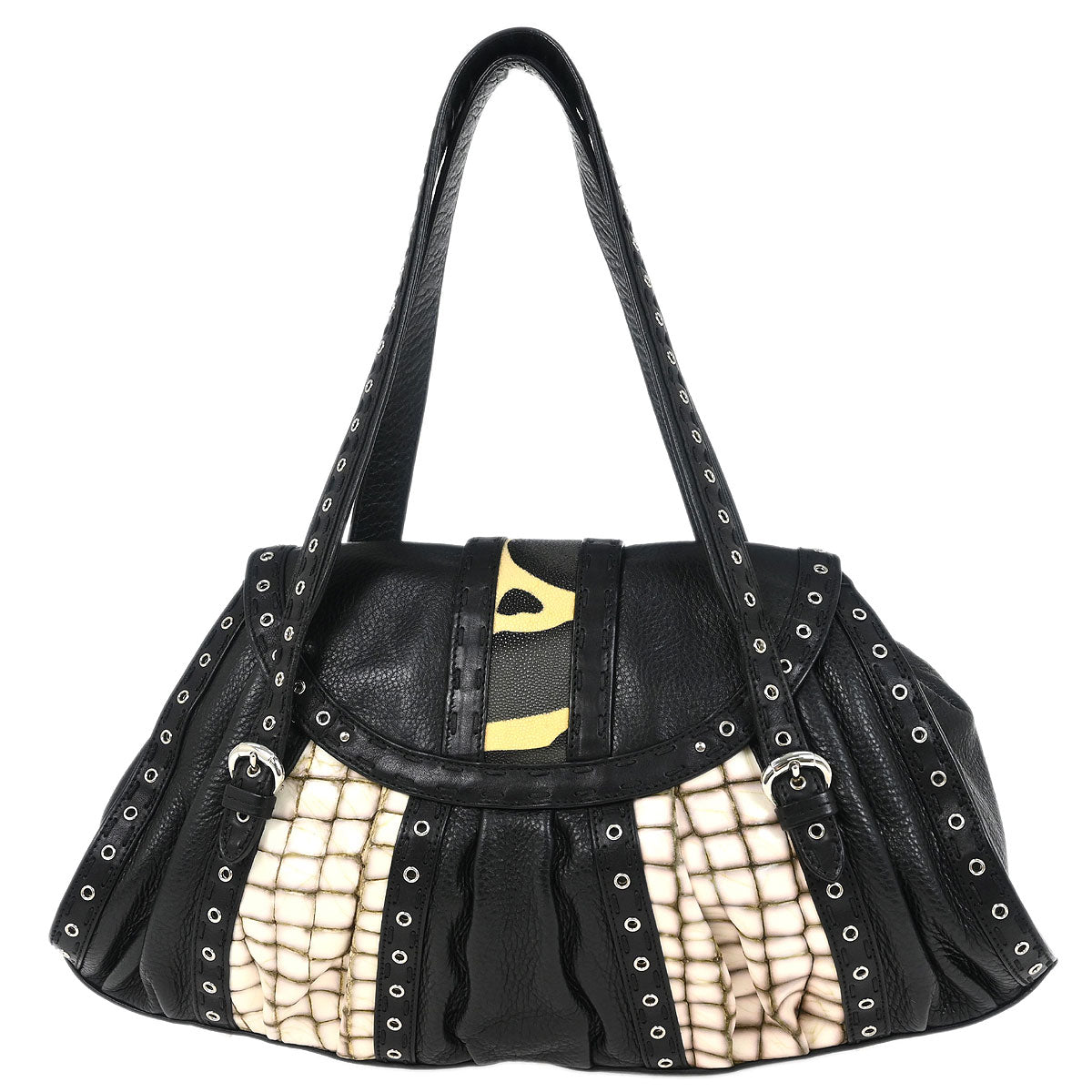 Christian Dior * Black Savana Chic Bag Handbag