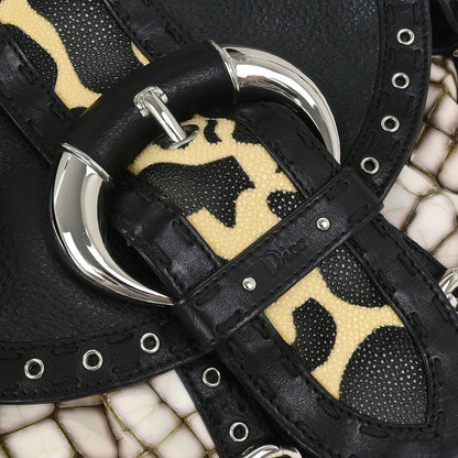 Christian Dior * Black Savana Chic Bag Handbag