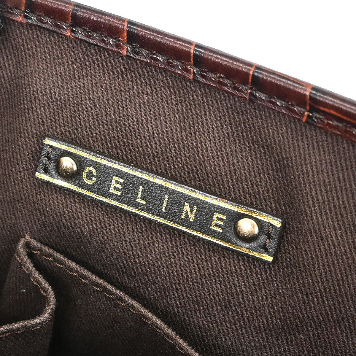 Celine * Brown Macadam Boogie Bag Handbag