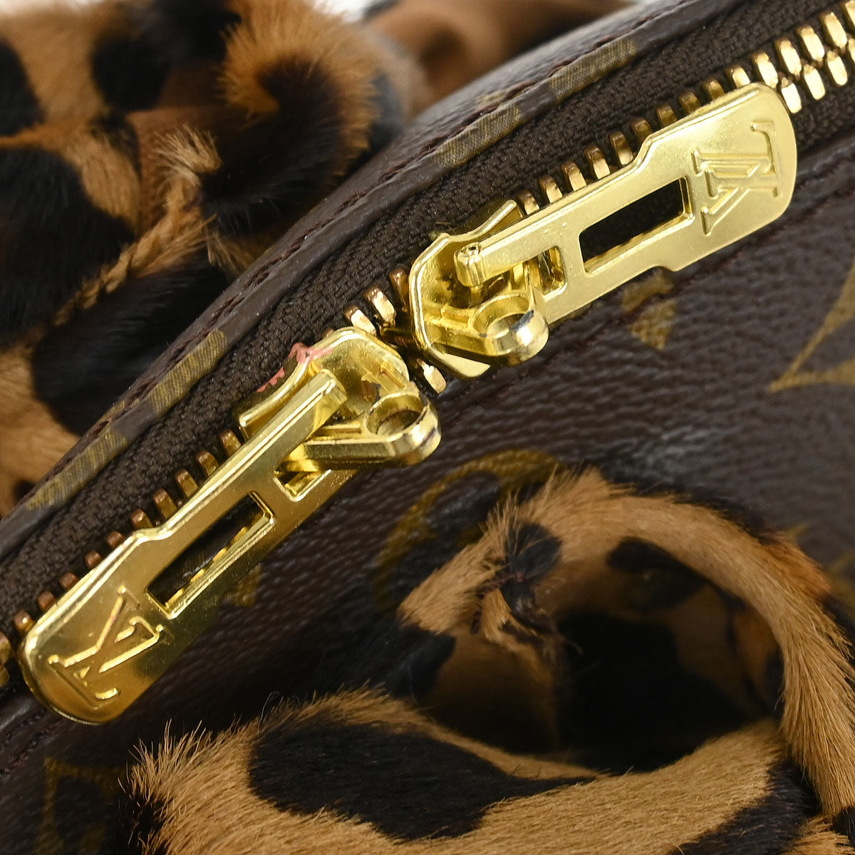 Louis Vuitton * Monogram Pony Hair Leopard Azzedine-Alaia Alma M99032