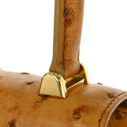 Louis Vuitton * Beige Ostrich Malesherbes Handbag