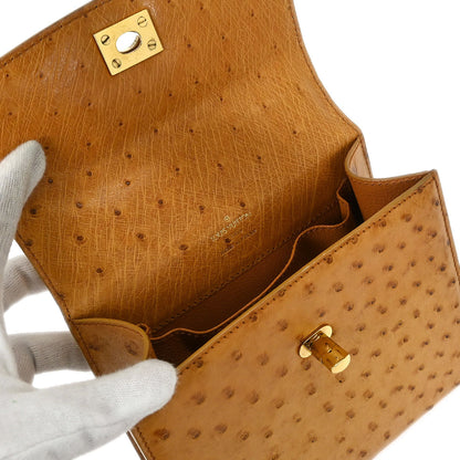 Louis Vuitton * Beige Ostrich Malesherbes Handbag