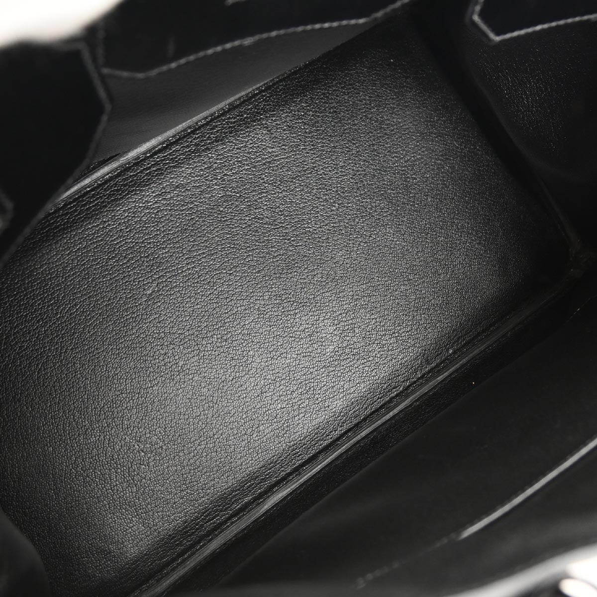 Hermes Black Box Calf Birkin 35 Handbag