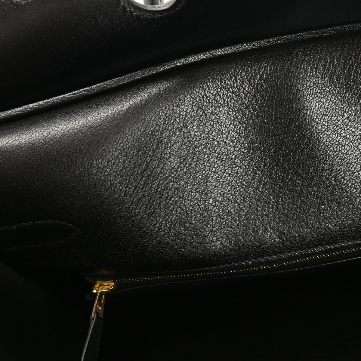 Hermes Black Box Calf Birkin 35 Handbag