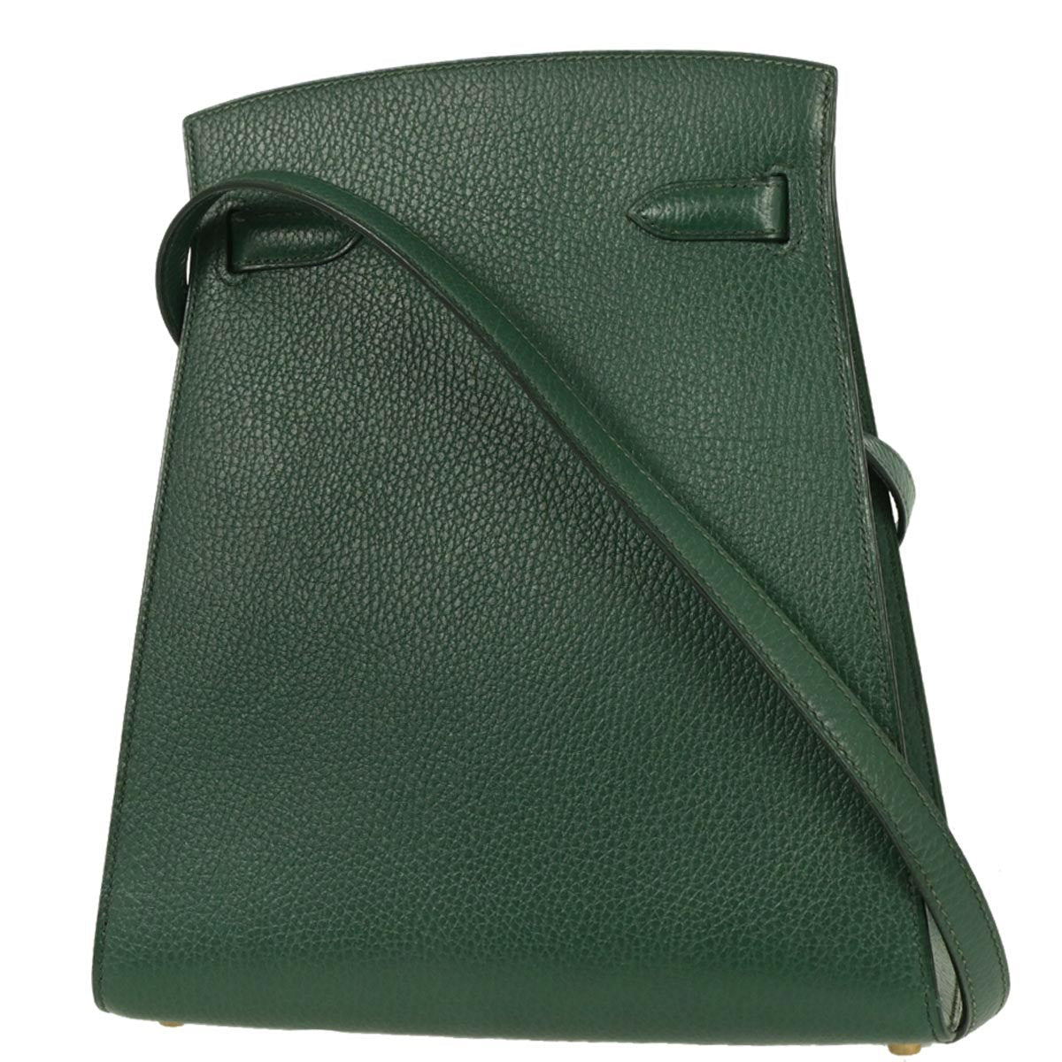 Hermes Vert Fonce Ardennes Kelly Sport MM Shoulder Bag