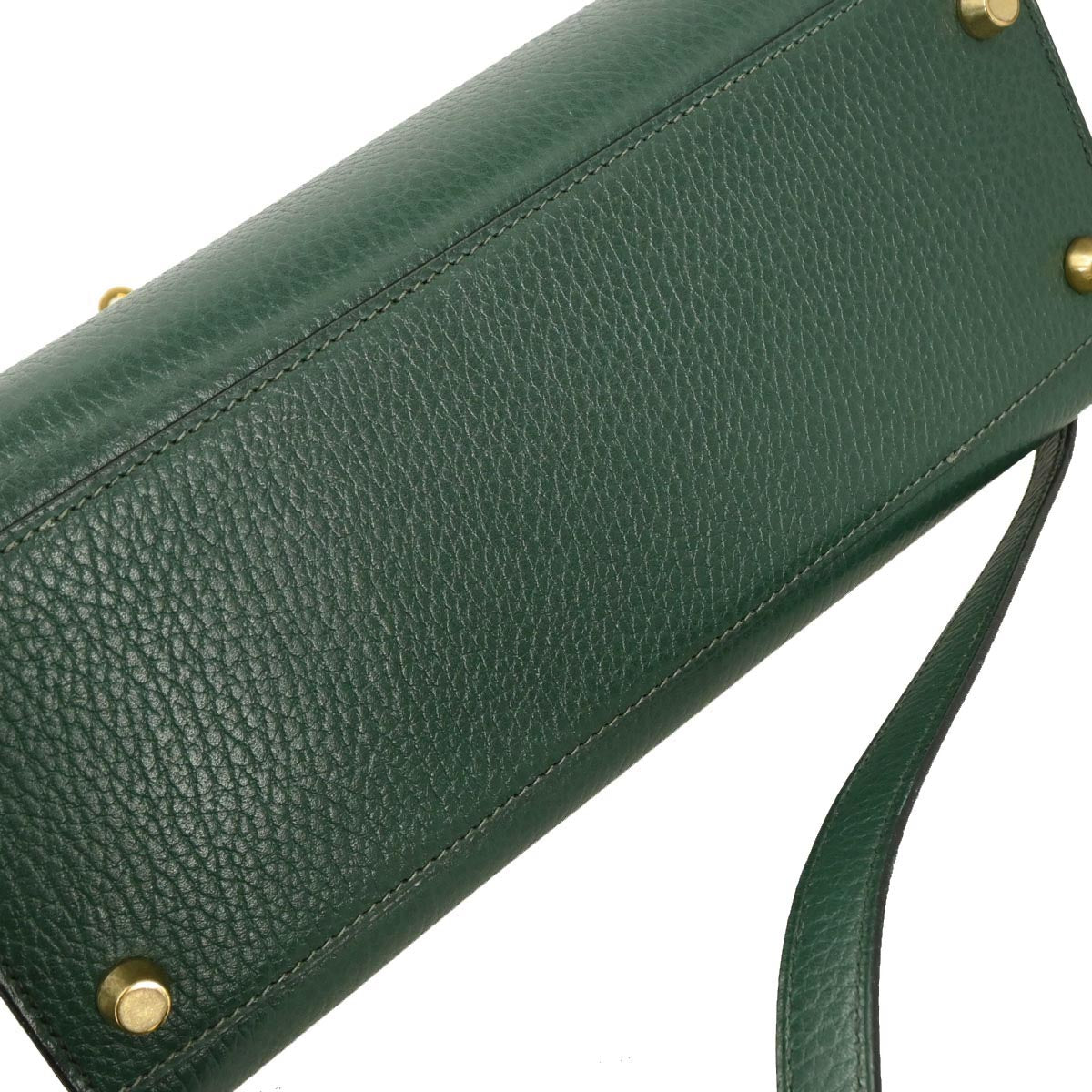 Hermes Vert Fonce Ardennes Kelly Sport MM Shoulder Bag
