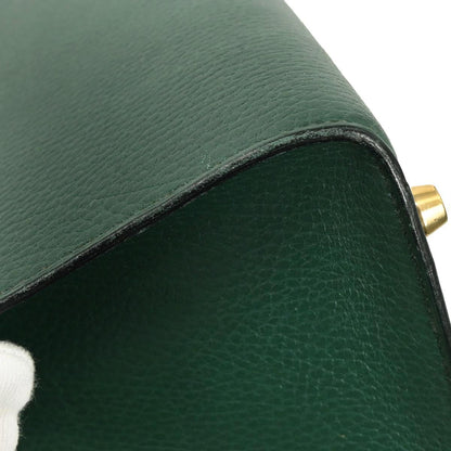 Hermes Vert Fonce Ardennes Kelly Sport MM Shoulder Bag