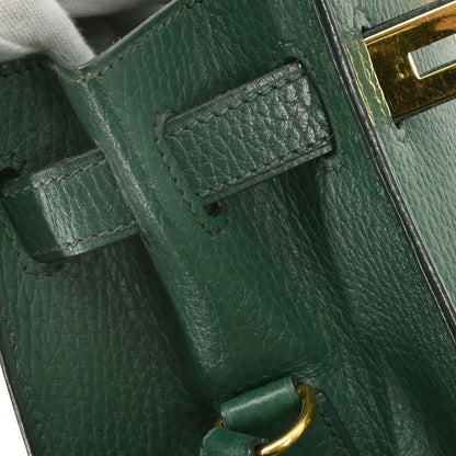 Hermes Vert Fonce Ardennes Kelly Sport MM Shoulder Bag