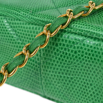 Chanel * 1986-1988 Green Lizard Camera Bag Mini