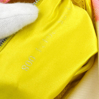 Fendi * White Yellow Baguette Handbag