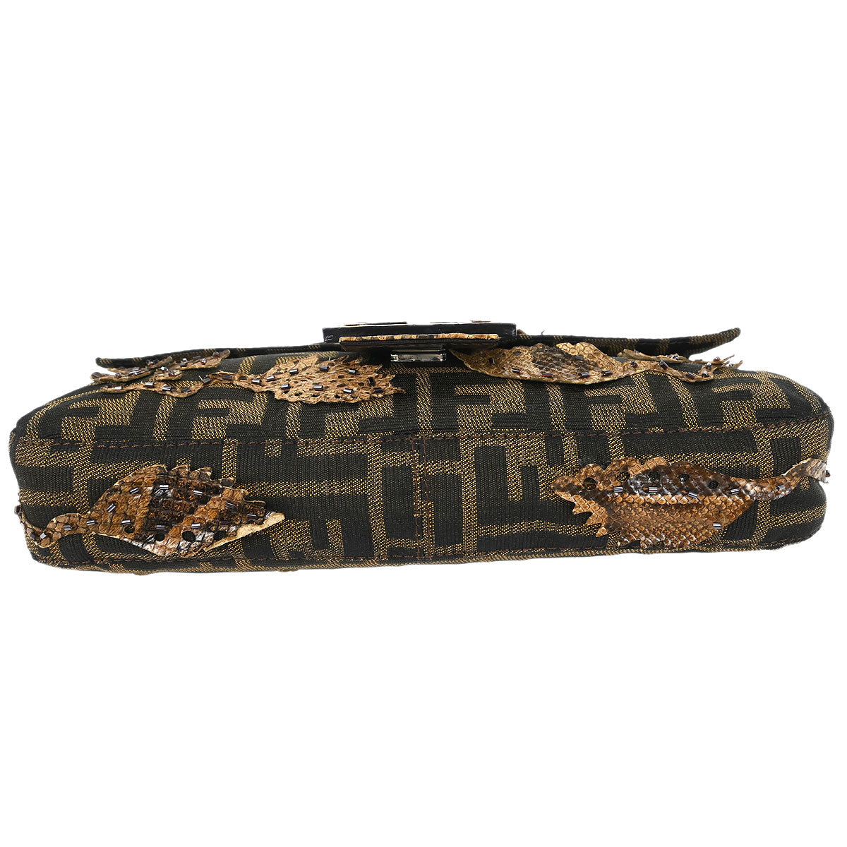 Fendi * Brown Zucca Baguette Handbag