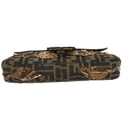 Fendi * Brown Zucca Baguette Handbag