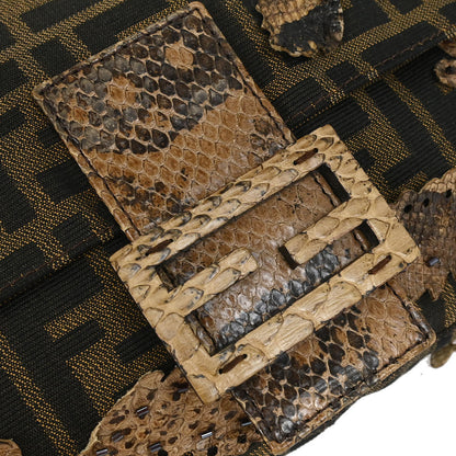 Fendi * Brown Zucca Baguette Handbag