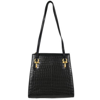 Salvatore Ferragamo * Black Gancini Shoulder Bag