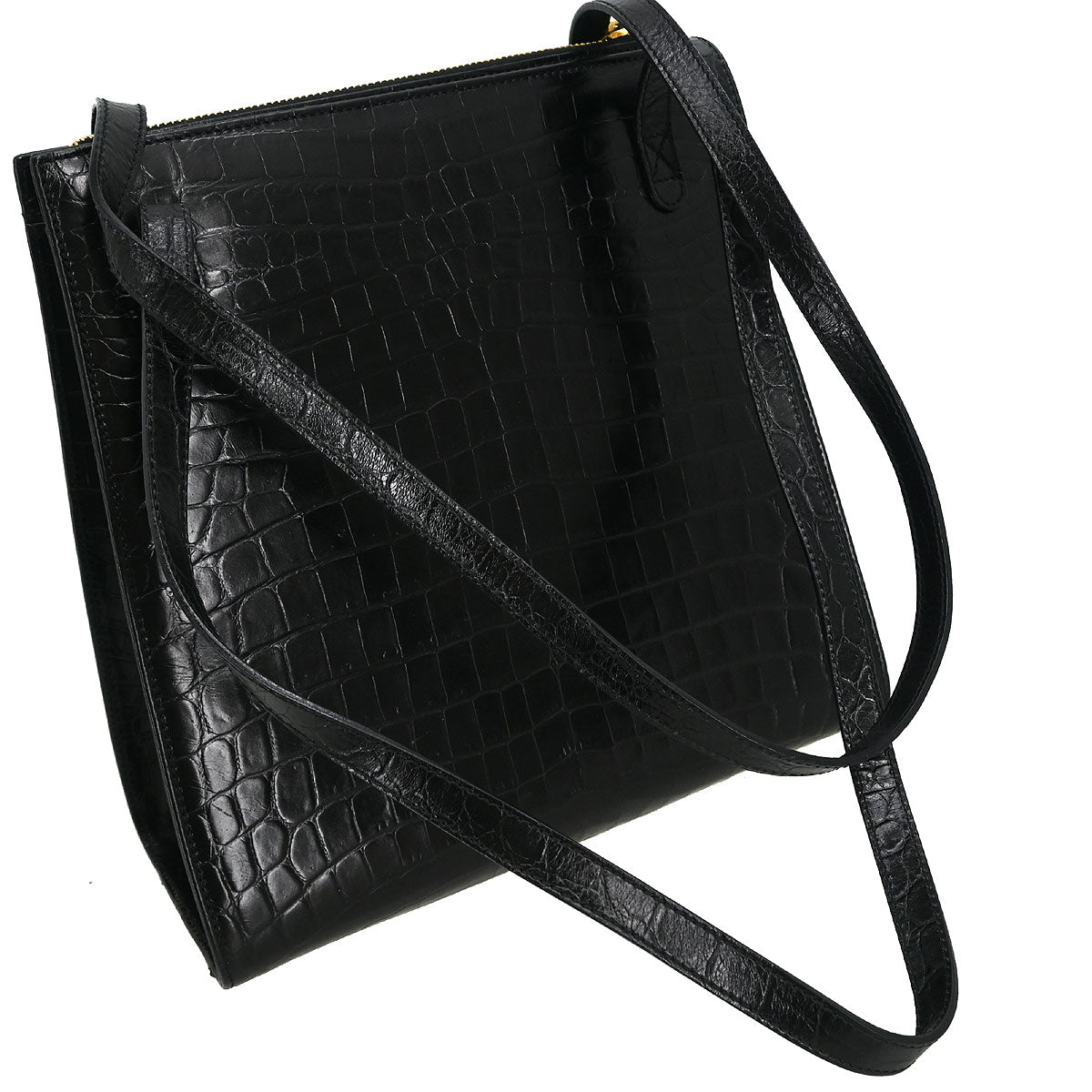 Salvatore Ferragamo * Black Gancini Shoulder Bag