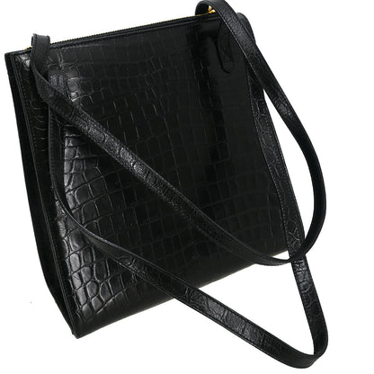 Salvatore Ferragamo * Black Gancini Shoulder Bag