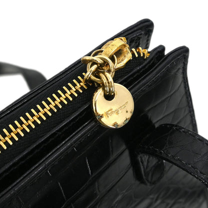 Salvatore Ferragamo * Black Gancini Shoulder Bag