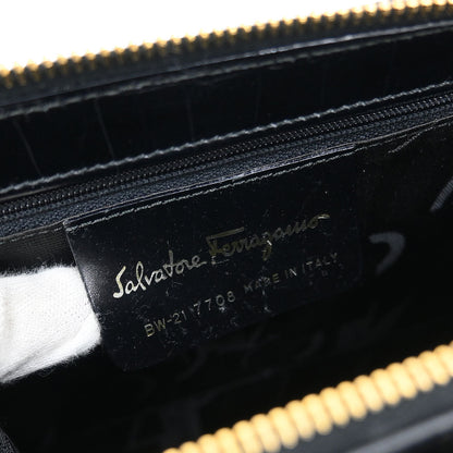 Salvatore Ferragamo * Black Gancini Shoulder Bag