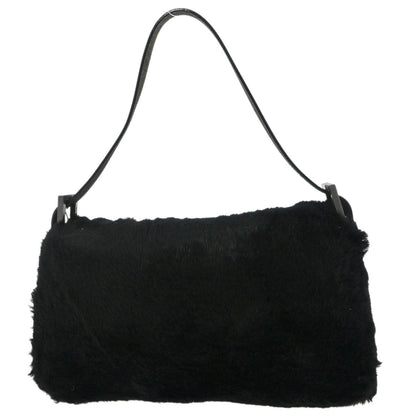 Fendi * Black Fur Baguette Handbag