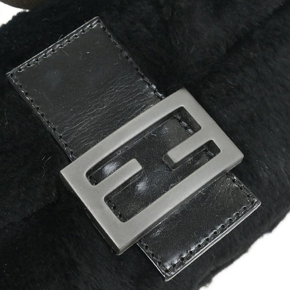 Fendi * Black Fur Baguette Handbag