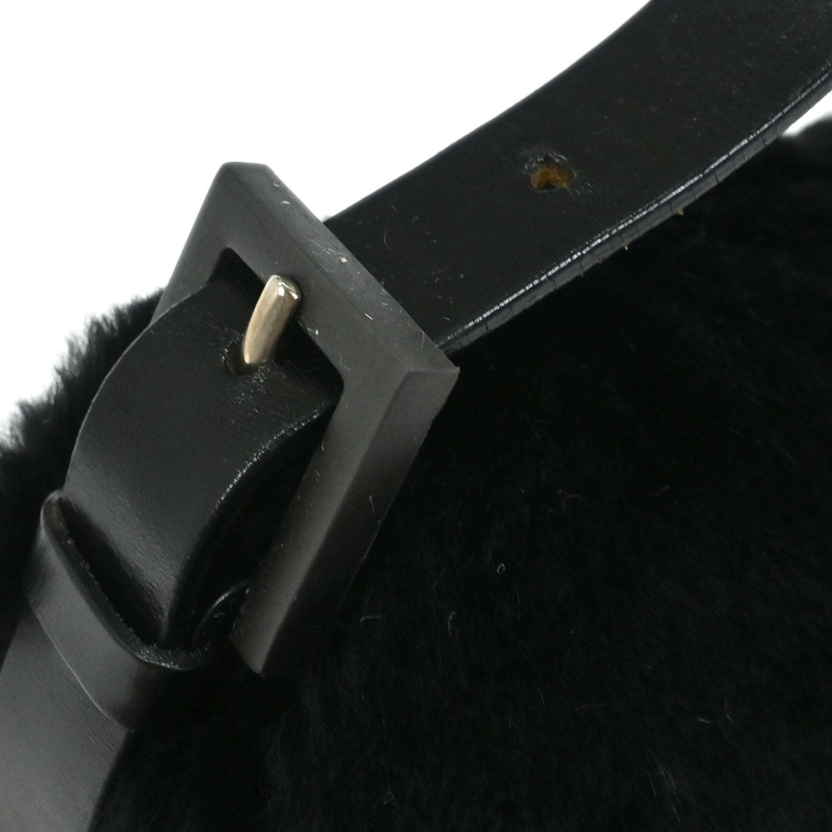 Fendi * Black Fur Baguette Handbag