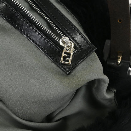 Fendi * Black Fur Baguette Handbag