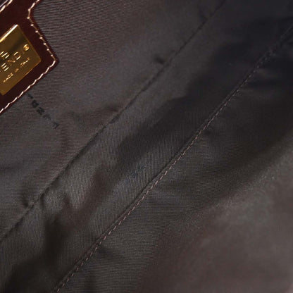 Fendi Brown PVC Zucchino Baguette Handbag