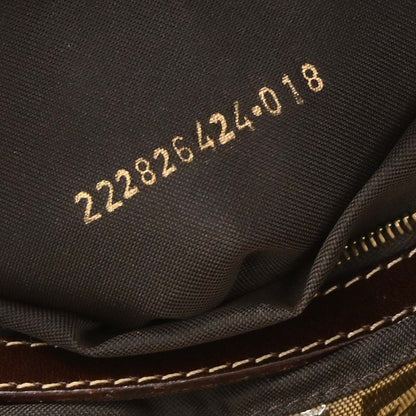 Fendi Brown PVC Zucchino Baguette Handbag