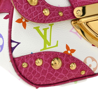 Louis Vuitton * Pink Multicolor Crocodile Marilyn M40450