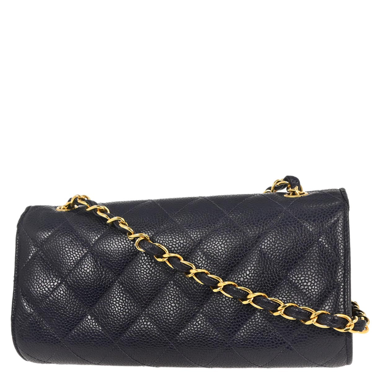 Chanel 1994-1996 Navy Caviar Shoulder Bag