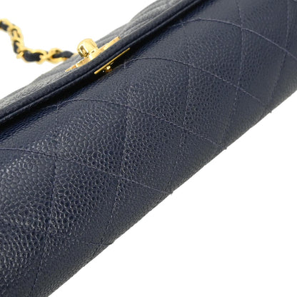 Chanel 1994-1996 Navy Caviar Shoulder Bag
