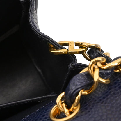 Chanel 1994-1996 Navy Caviar Shoulder Bag