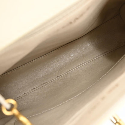 Chanel 1997-1999 Ivory Lambskin Handbag