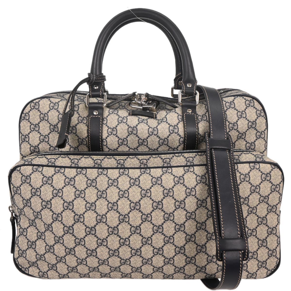 Gucci Black GG Supreme 2way Business Bag