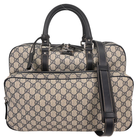 Gucci Black GG Supreme 2way Business Bag