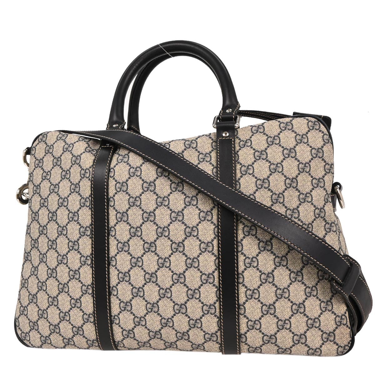 Gucci Black GG Supreme 2way Business Bag