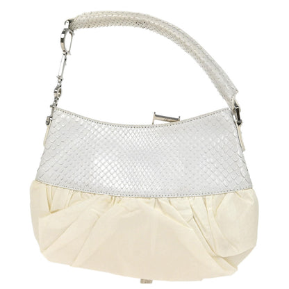Christian Dior * White Python Ballet Corset Bag Handbag