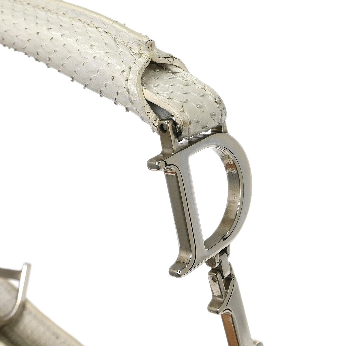 Christian Dior * White Python Ballet Corset Bag Handbag