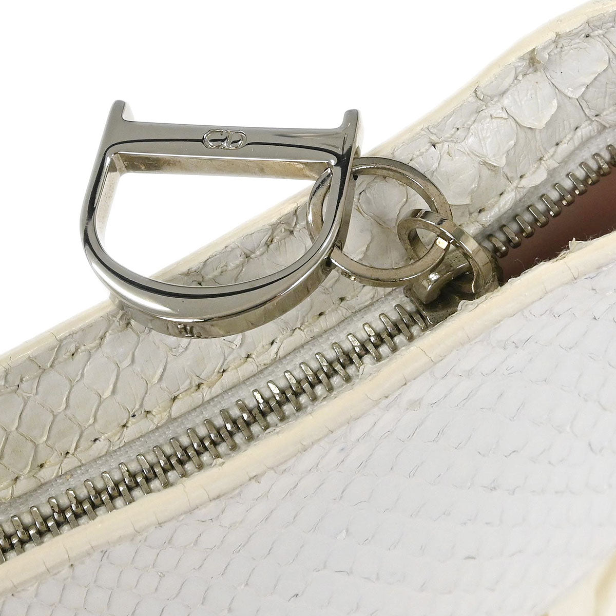 Christian Dior * White Python Ballet Corset Bag Handbag
