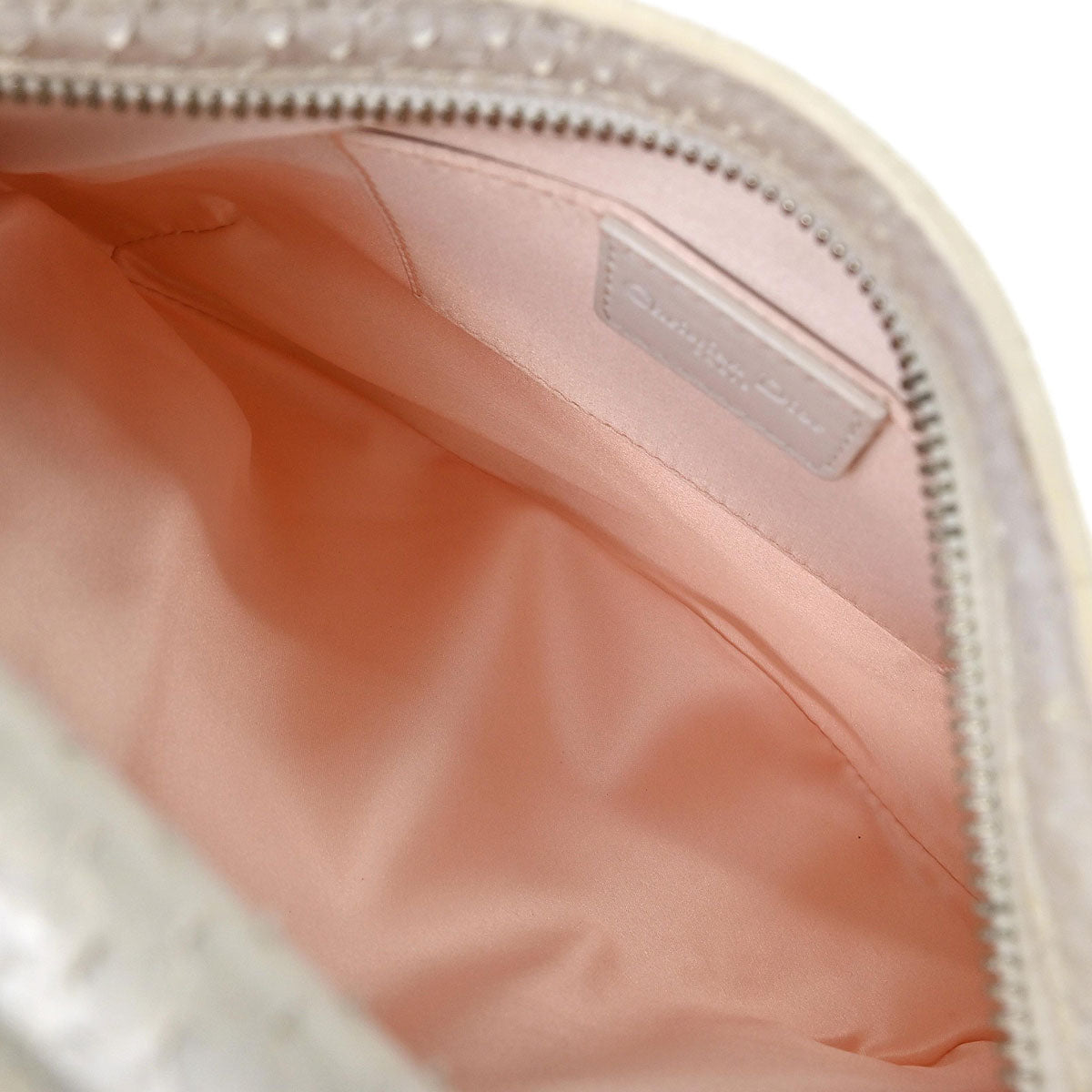 Christian Dior * White Python Ballet Corset Bag Handbag