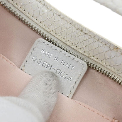 Christian Dior * White Python Ballet Corset Bag Handbag