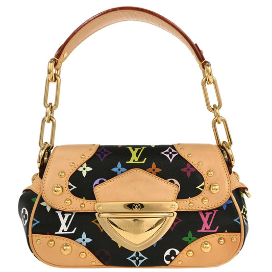 Louis Vuitton Black Monogram Multicolor Marilyn Handbag M40128