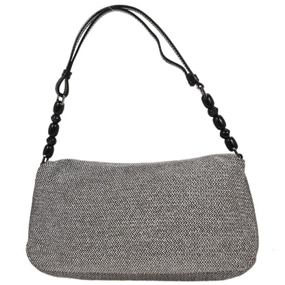 Christian Dior Silver Canvas Malice Handbag