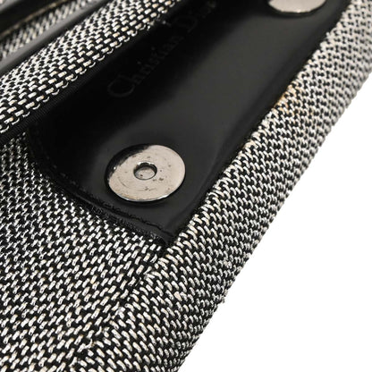 Christian Dior Silver Canvas Malice Handbag