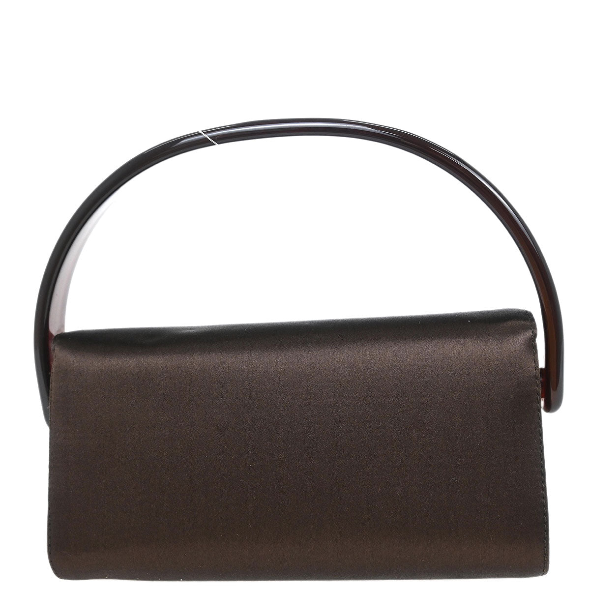 Prada Brown Satin Handbag