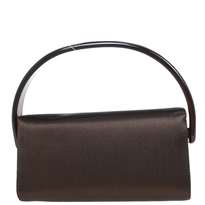 Prada Brown Satin Handbag