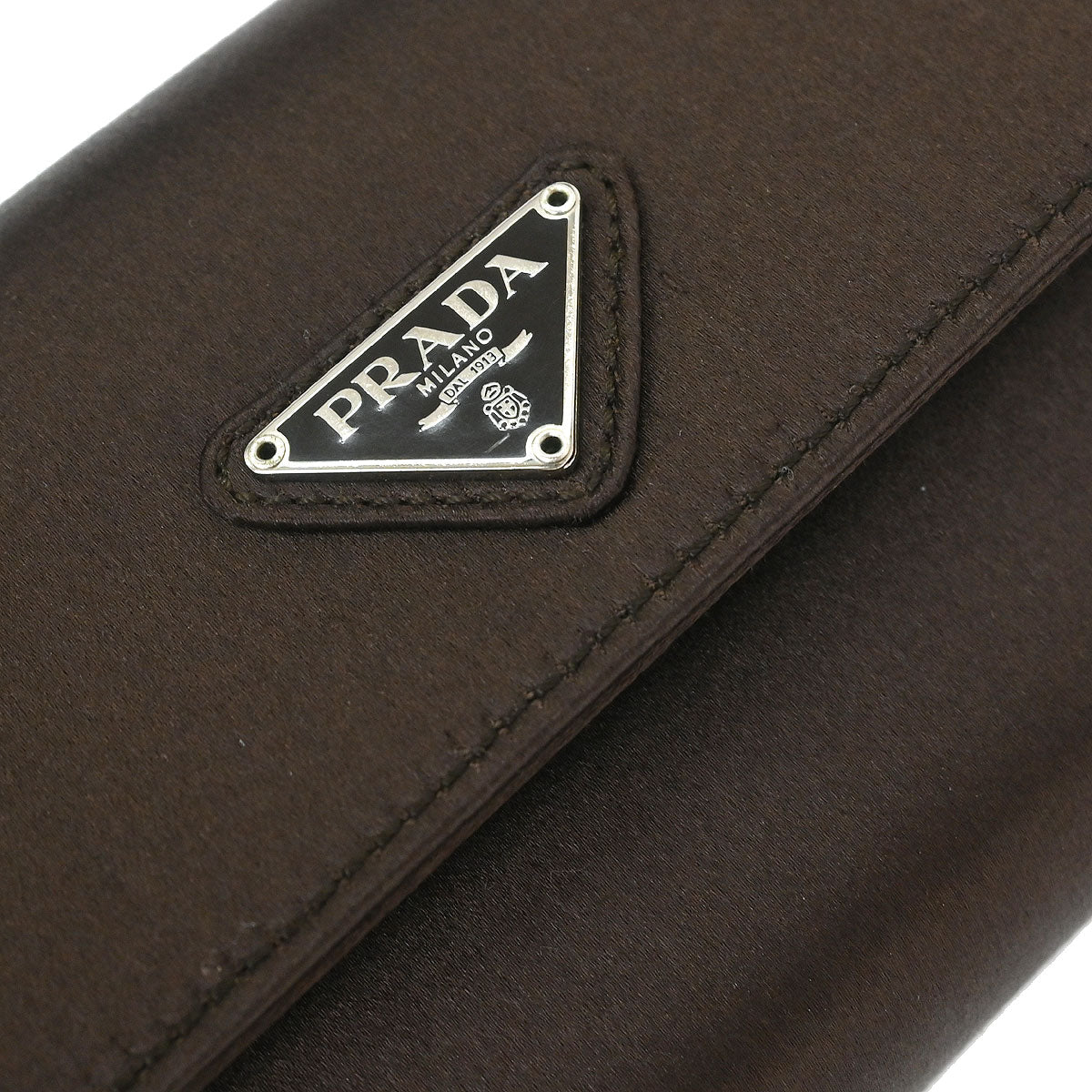 Prada Brown Satin Handbag