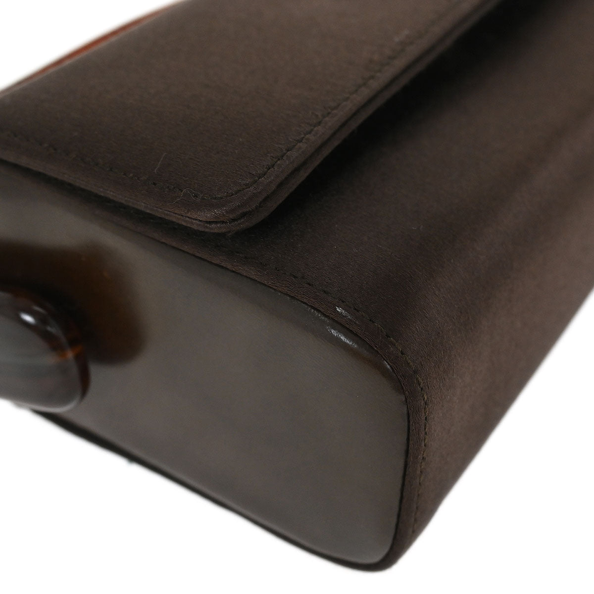 Prada Brown Satin Handbag