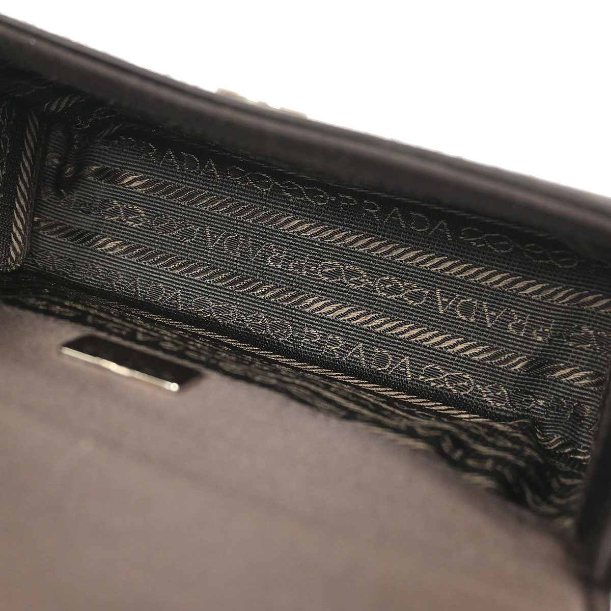 Prada Brown Satin Handbag